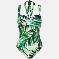 SUMMER PALM Bandeau swimsuit