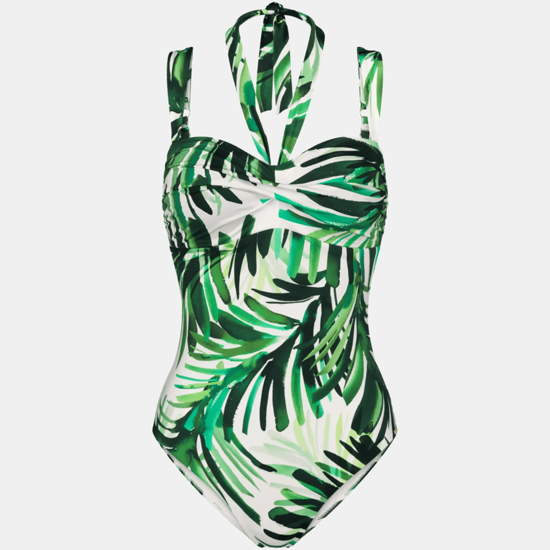 SUMMER PALM Bandeau swimsuit