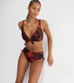 SUMMER PALM Maxi bikini bottoms