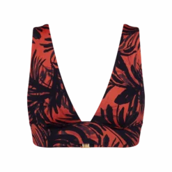 SUMMER PALM Padded bikini top