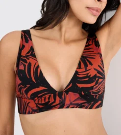 SUMMER PALM Padded bikini top