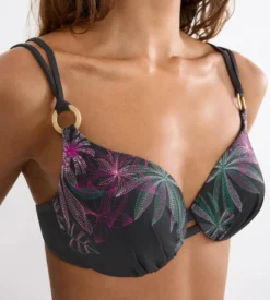 SUMMER TROPICS Wired bikini top with padded cups