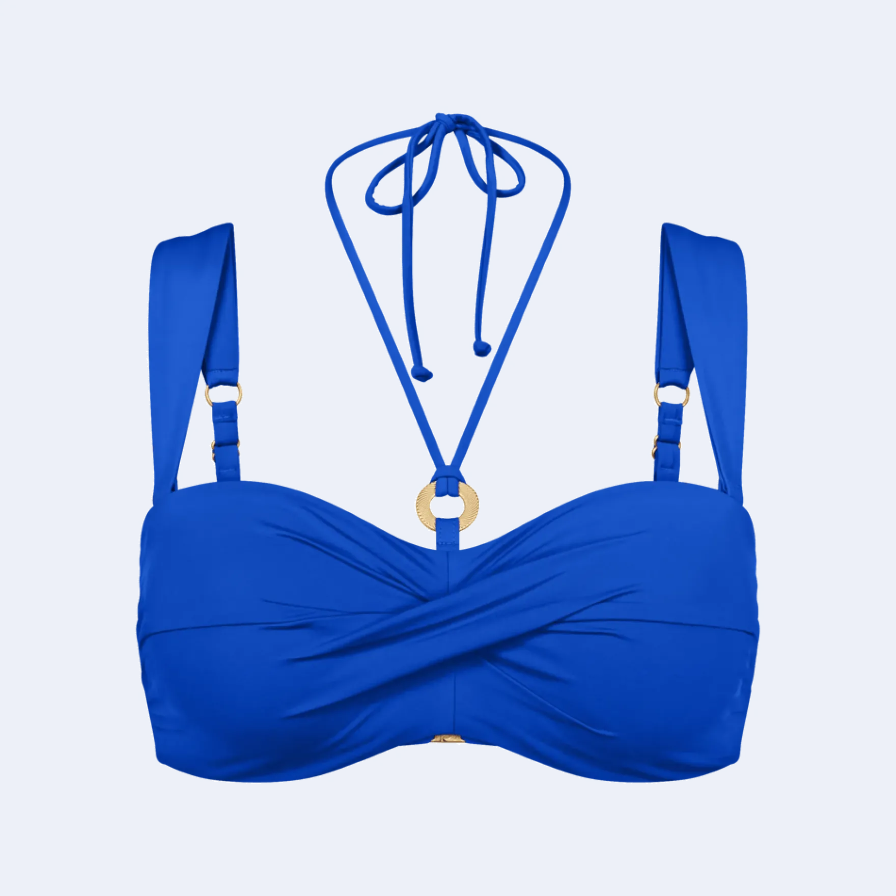 SUMMER TWIST Padded bikini top with detachable straps