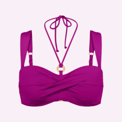 SUMMER TWIST Padded bikini top with detachable straps