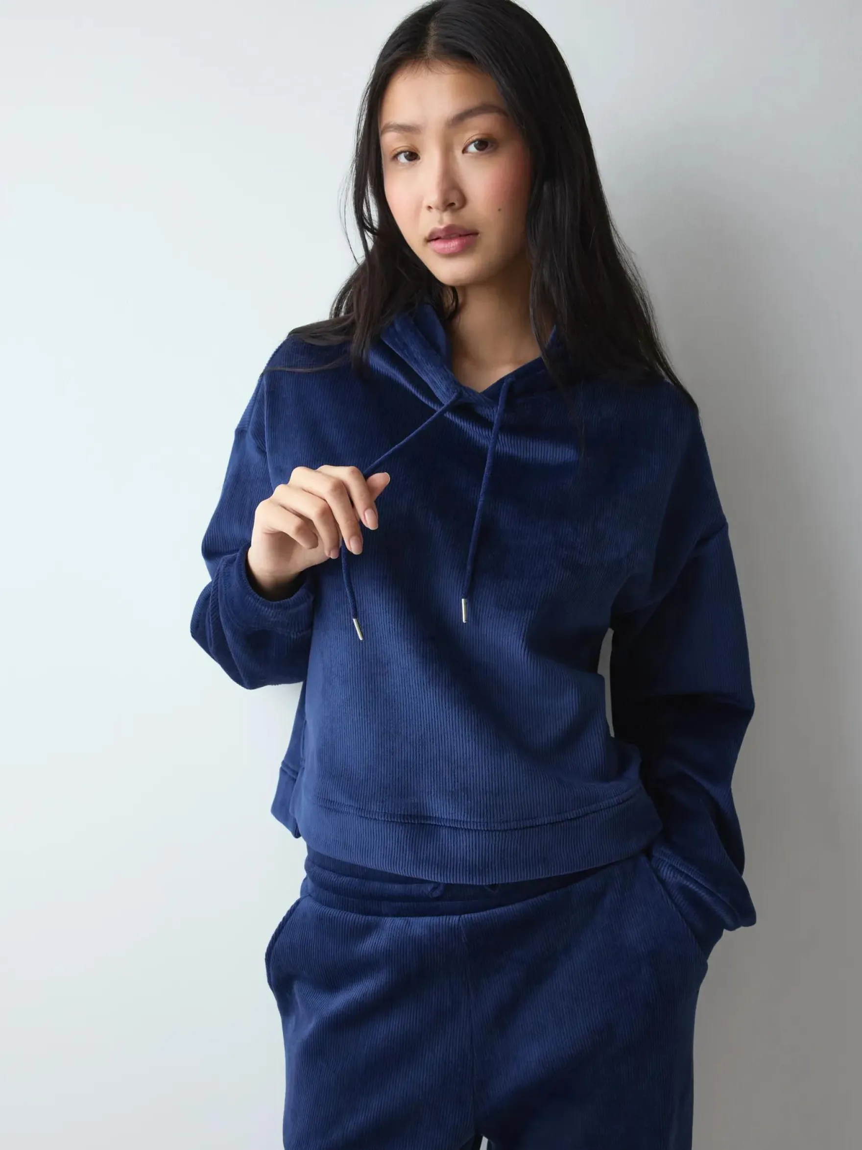 VELOUR RIB Hoodie