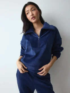 VELOUR RIB Sweater