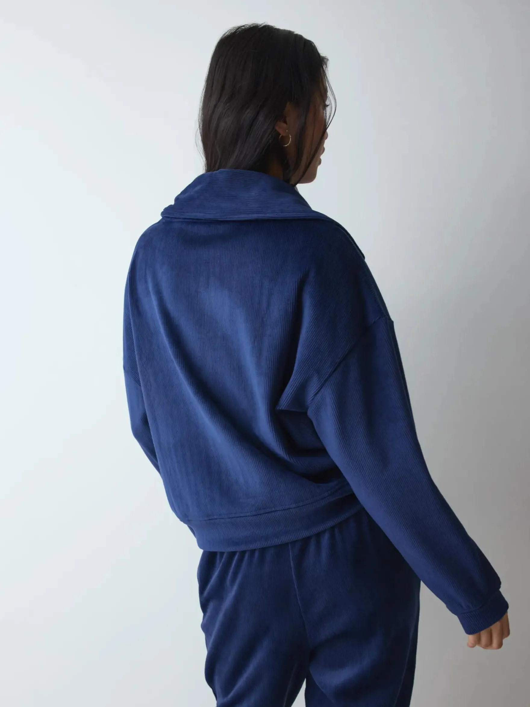 VELOUR RIB Sweater