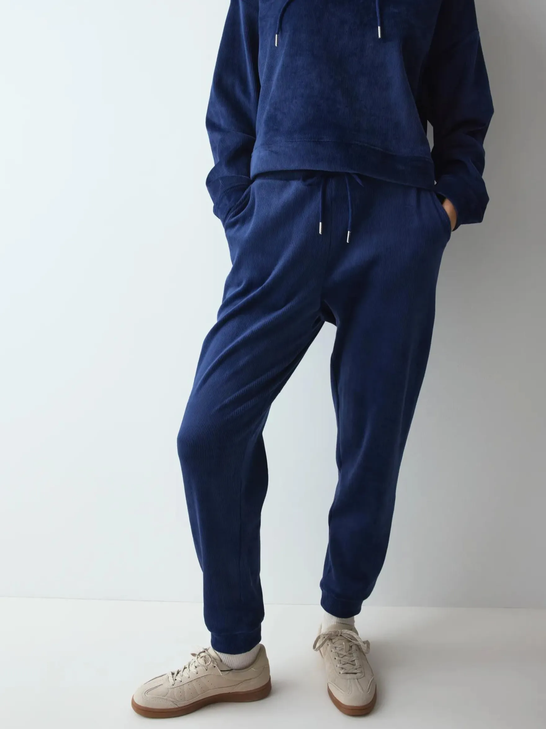 VELOUR RIB Trousers