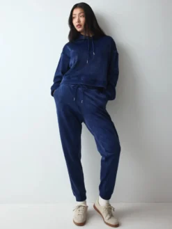 VELOUR RIB Trousers