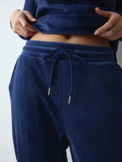 VELOUR RIB Trousers