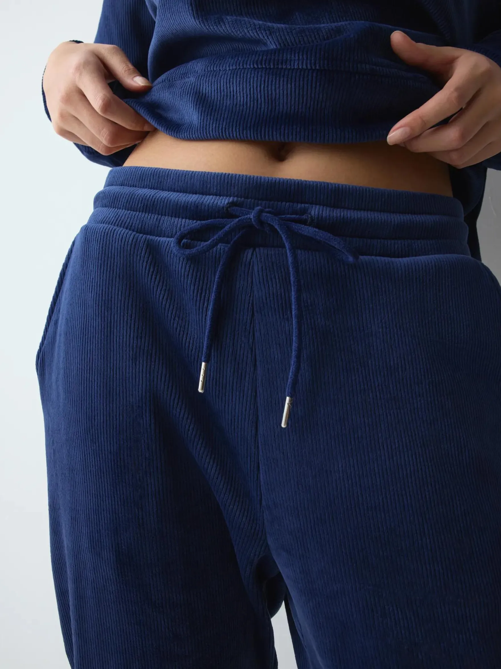 VELOUR RIB Trousers