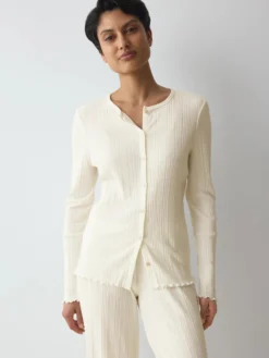 VERSATILE RIB Long-sleeve cardigan