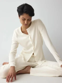 VERSATILE RIB Long-sleeve cardigan