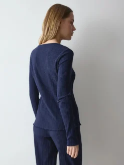 VERSATILE RIB Long-sleeve cardigan