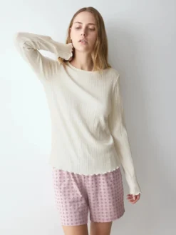 VERSATILE RIB Long-sleeve top